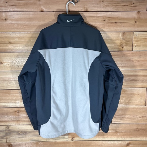 Nike Fleece & Soft Shell Jacket, Mens L, Grey / Blue - Picture 2 of 8